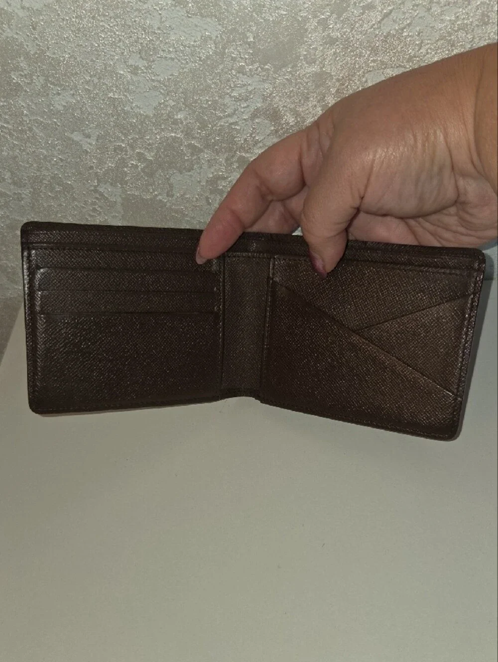 Louis Vuitton Brown Damier Canvas Bi-Fold Wallet